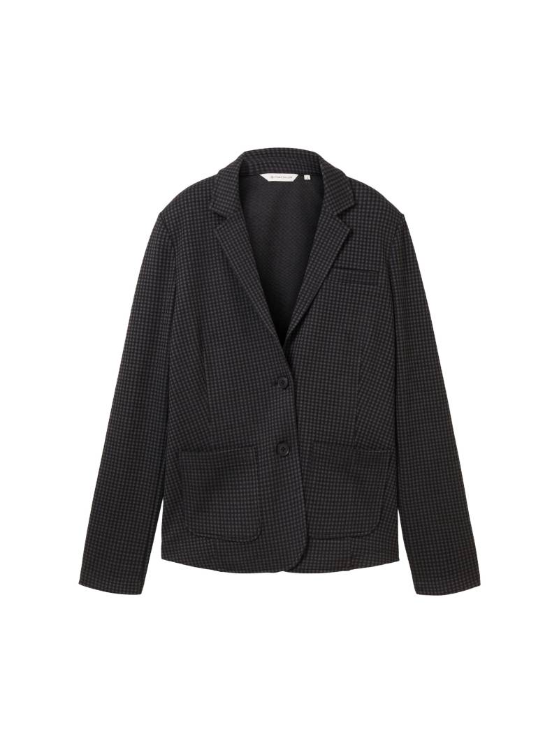 Tom Tailor - Blazer grey black tiny ck check - Gr. - M von Tom Tailor