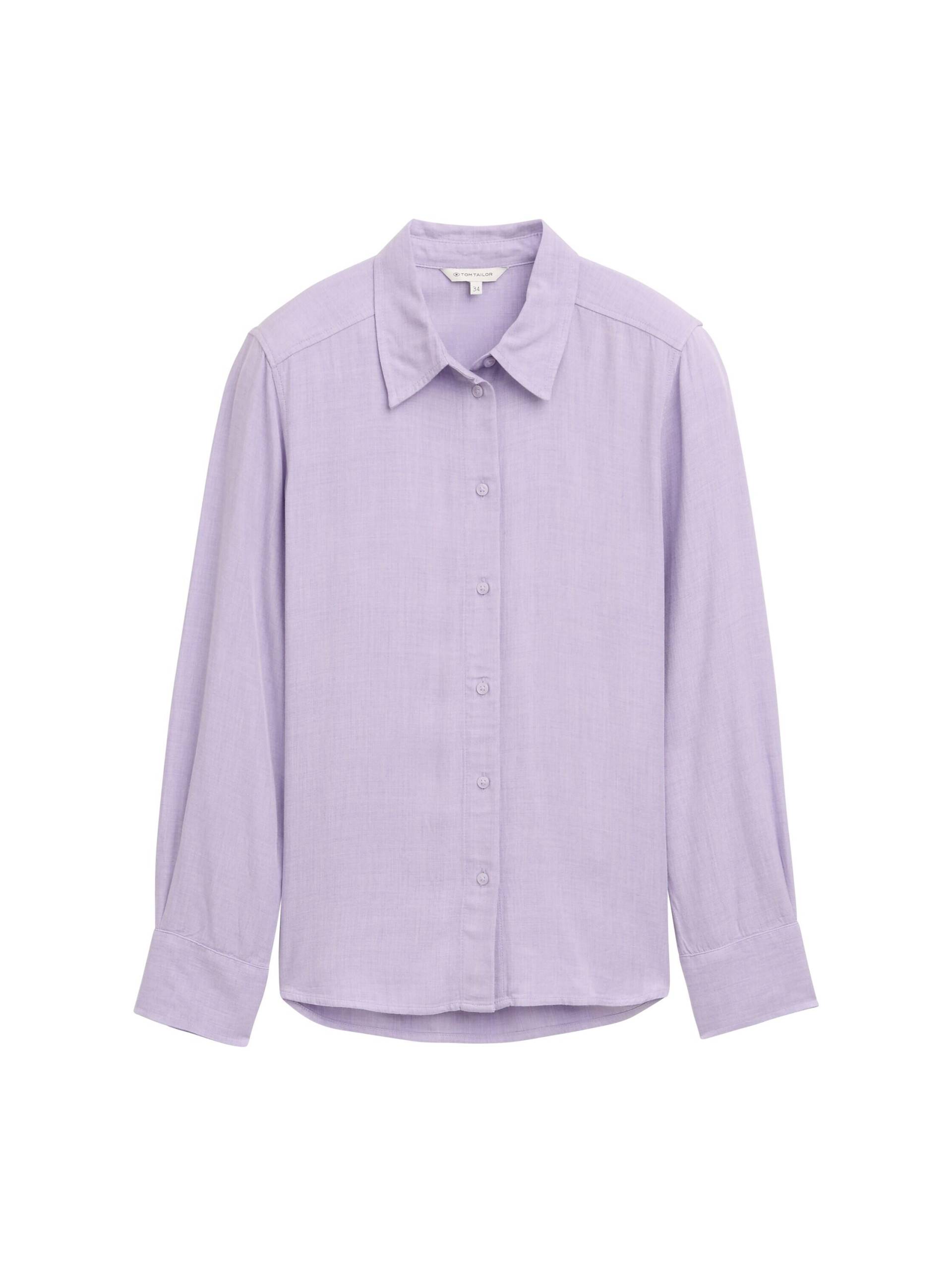 Tom Tailor - Bluse aus Viskose soft lavender melange - Gr. - 40 von Tom Tailor