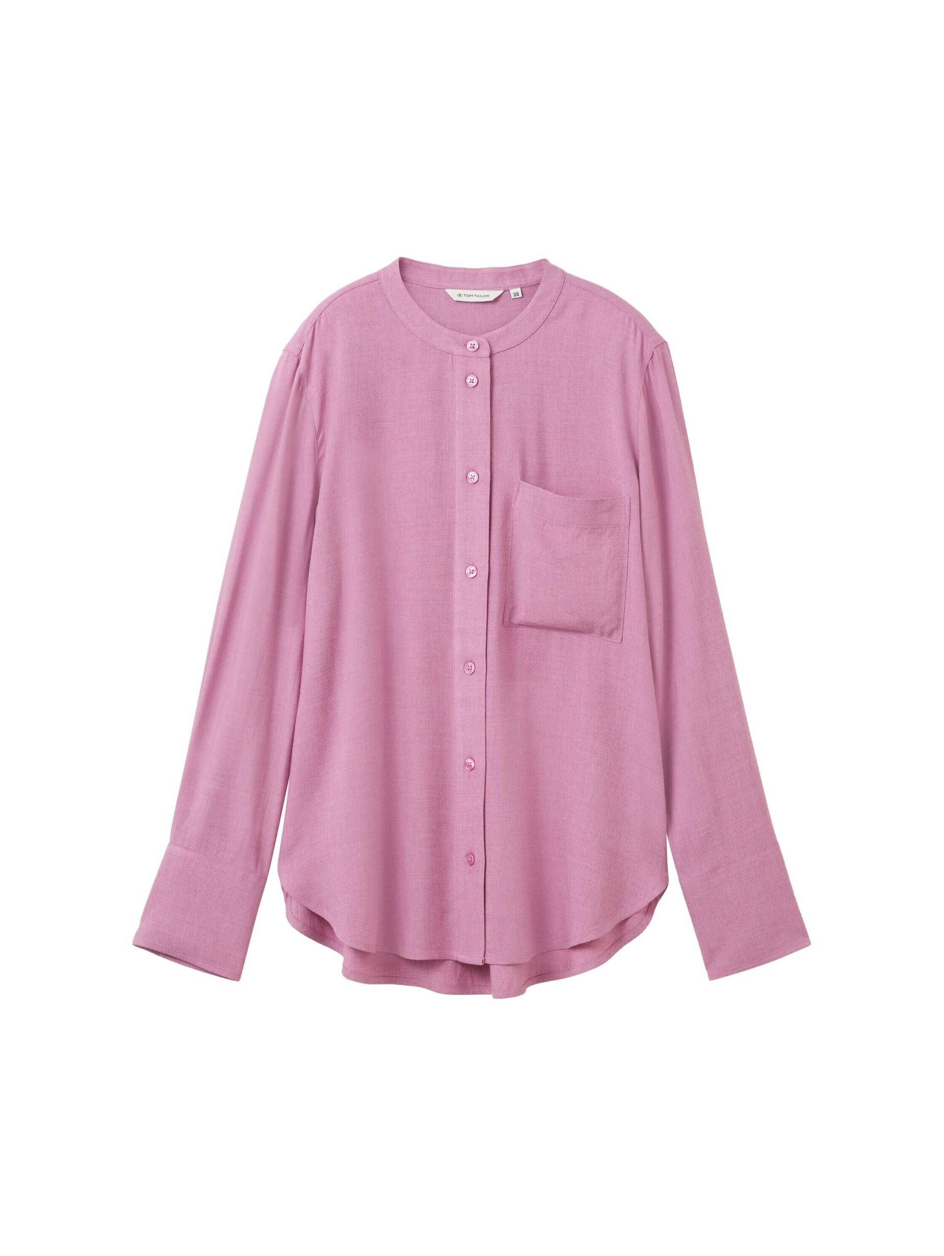 Tom Tailor - Bluse in Melange Optik mauvy plum melange - Gr. - 36 von Tom Tailor