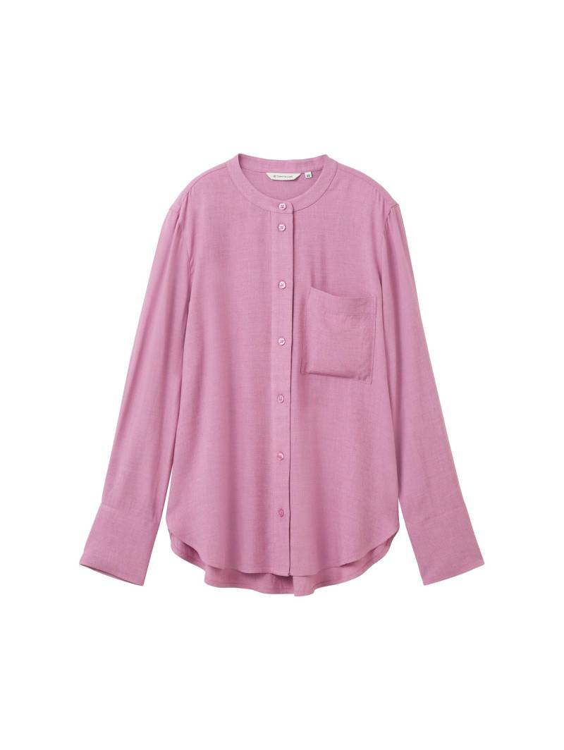 Tom Tailor - Bluse in Melange Optik mauvy plum melange - Gr. - 36 von Tom Tailor