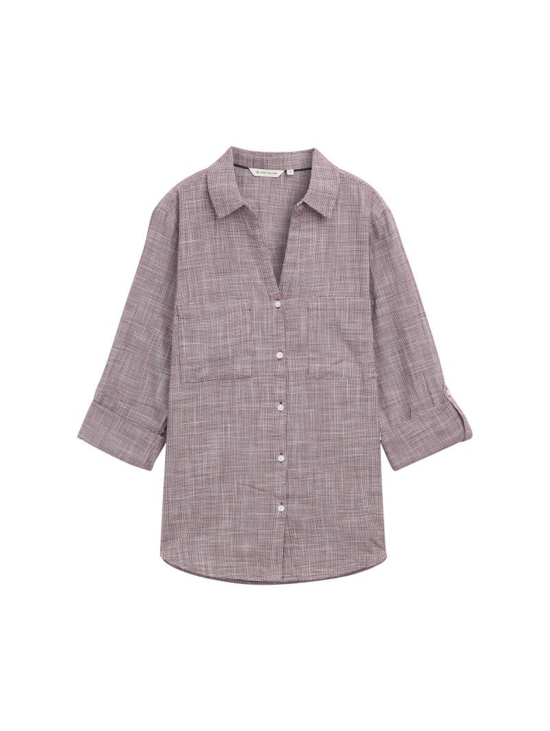 Tom Tailor - Bluse mit Brusttaschen bordeaux red - Gr. - 40 von Tom Tailor