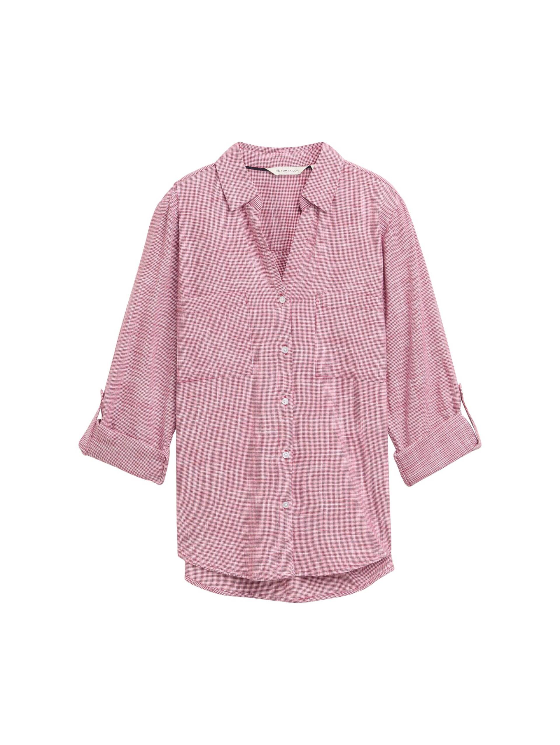 Tom Tailor - Bluse mit Brusttaschen dark pink - Gr. - 46 von Tom Tailor
