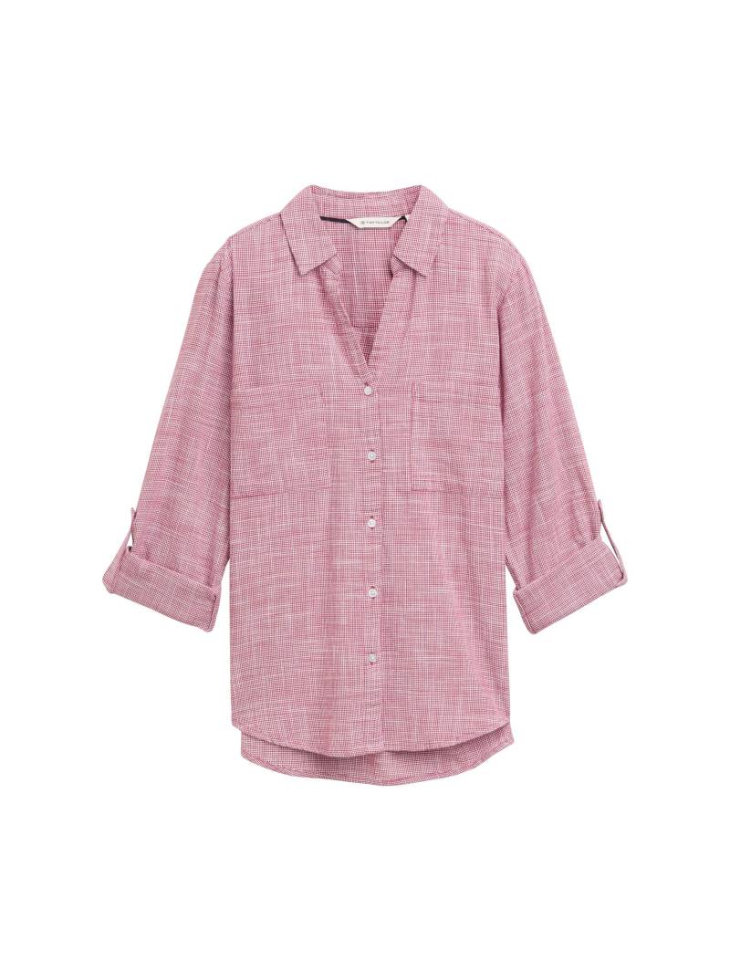 Tom Tailor - Bluse mit Brusttaschen dark pink - Gr. - 46 von Tom Tailor