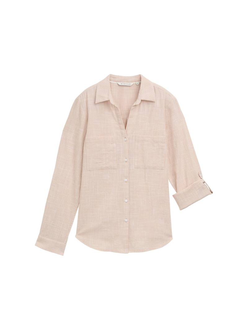 Tom Tailor - Bluse mit Brusttaschen summer beige - Gr. - 34 von Tom Tailor