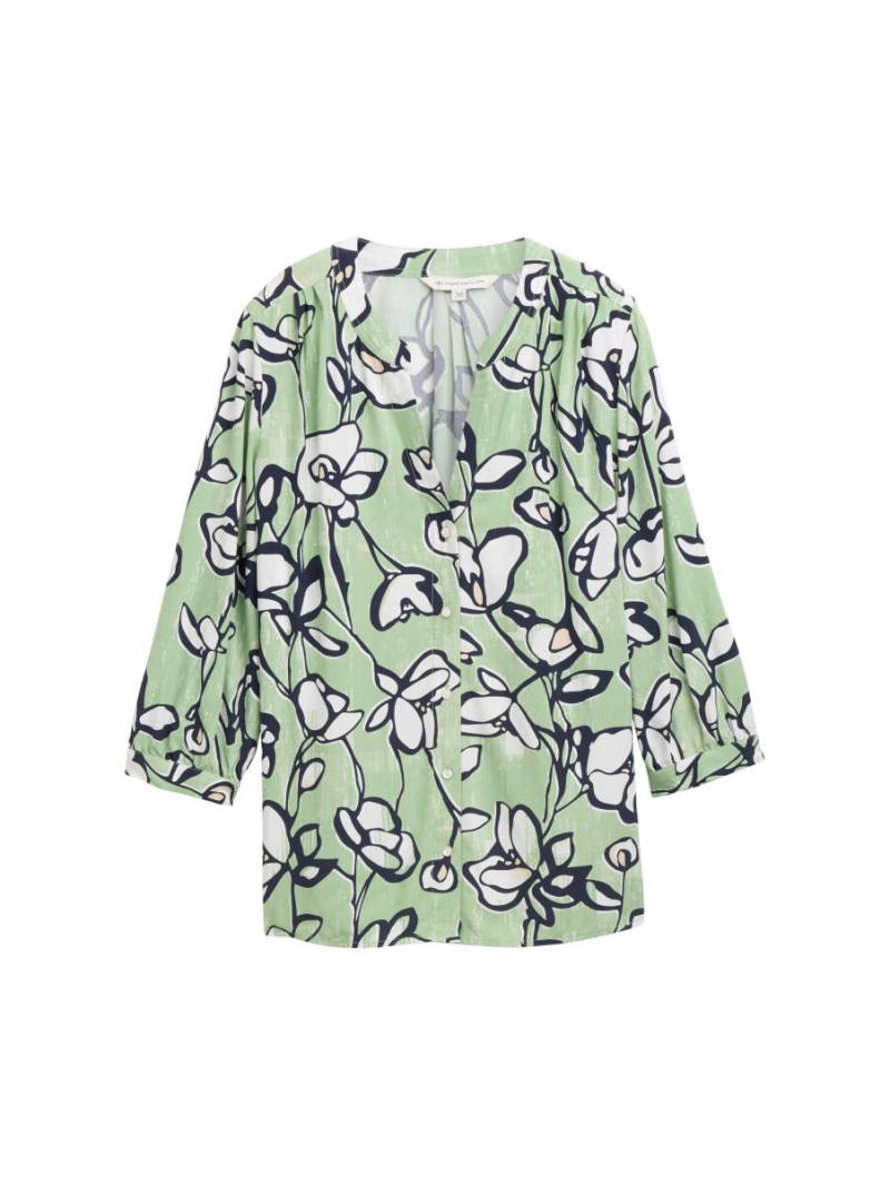 Tom Tailor - Bluse mit Muster grün - Gr. - 36 von Tom Tailor