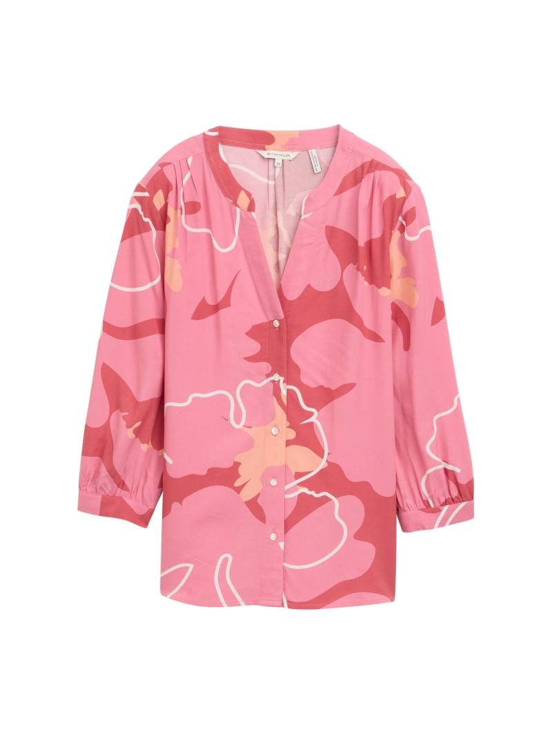 Tom Tailor - Bluse mit Muster pink big floral shapes design - Gr. - 42 von Tom Tailor