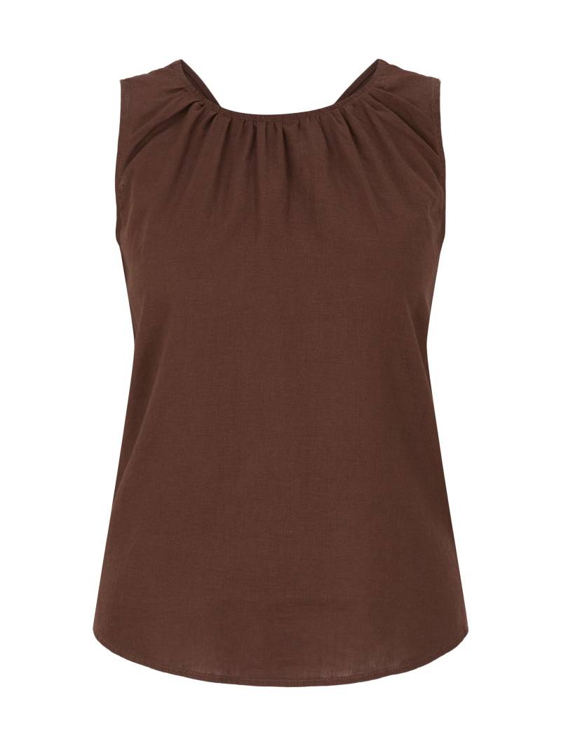 Tom Tailor - Bluse mit Rückenausschnitt chocolate brown - Gr. - 38 von Tom Tailor