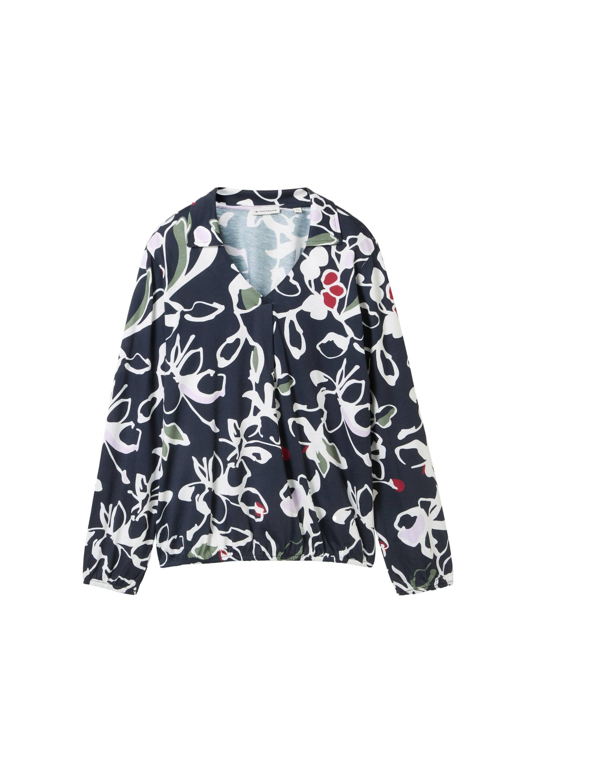 Tom Tailor - Bluse mit TENCEL™ Modal painterly floral design - Gr. - M von Tom Tailor