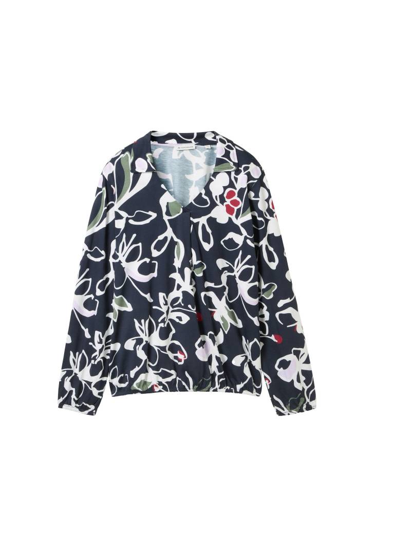 Tom Tailor - Bluse mit TENCEL™ Modal painterly floral design - Gr. - M von Tom Tailor