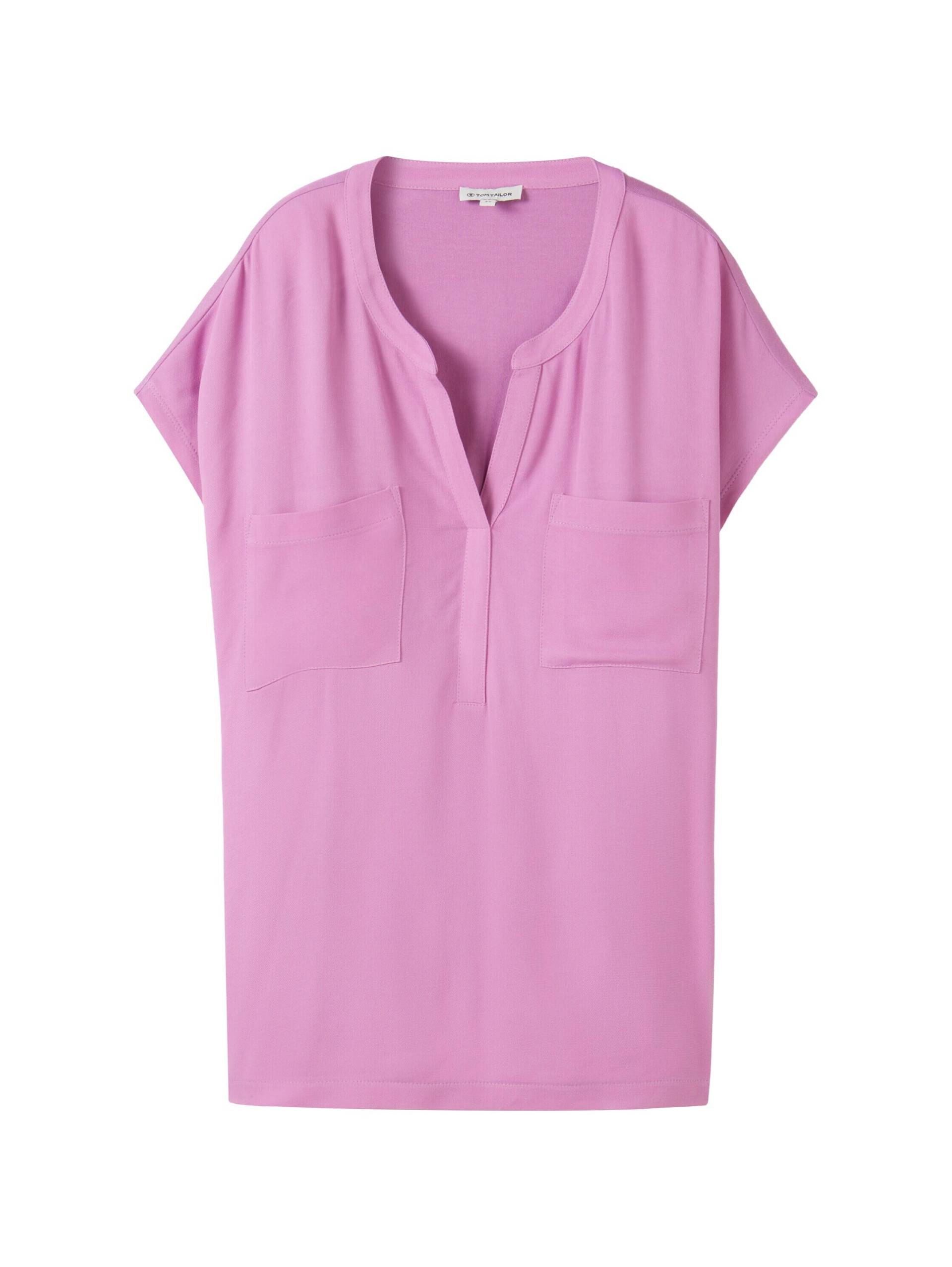 Tom Tailor - Bluse mit Taschen light floral - Gr. - M von Tom Tailor