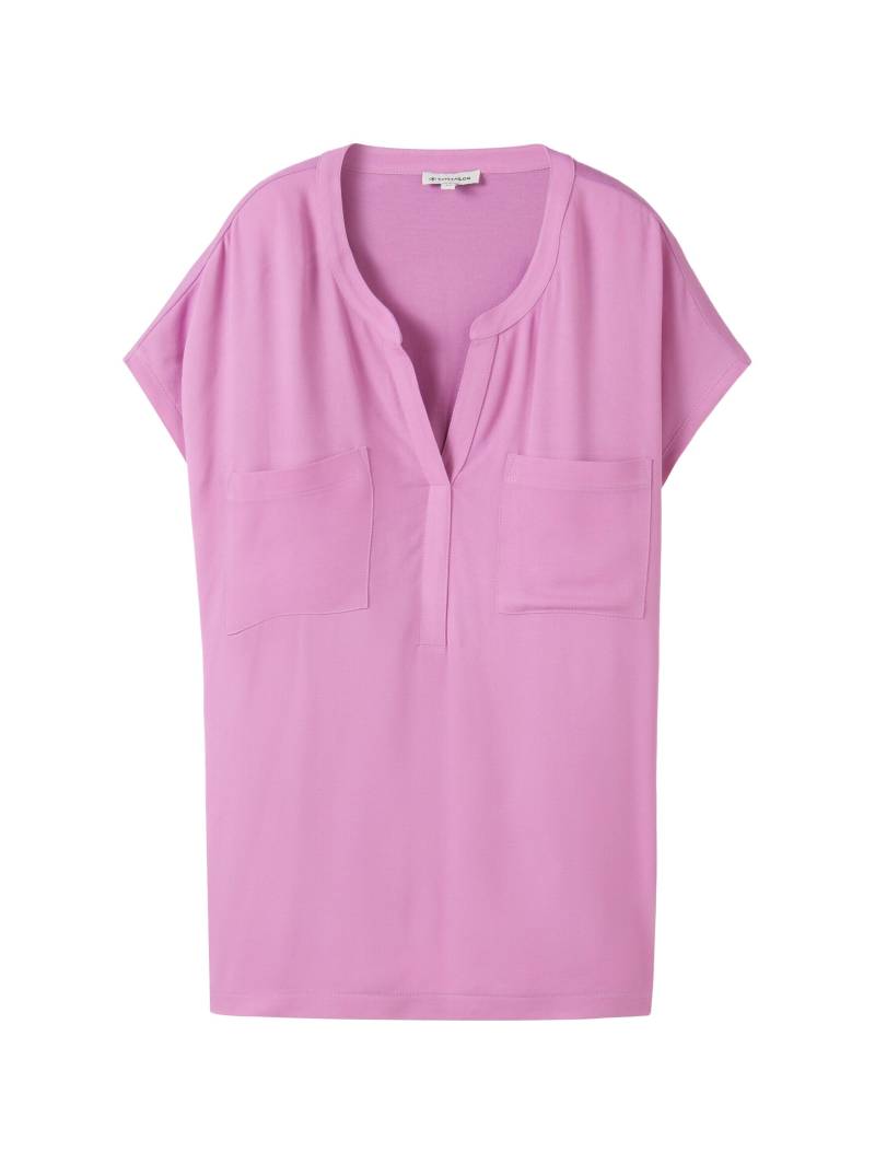 Tom Tailor - Bluse mit Taschen light floral - Gr. - S von Tom Tailor