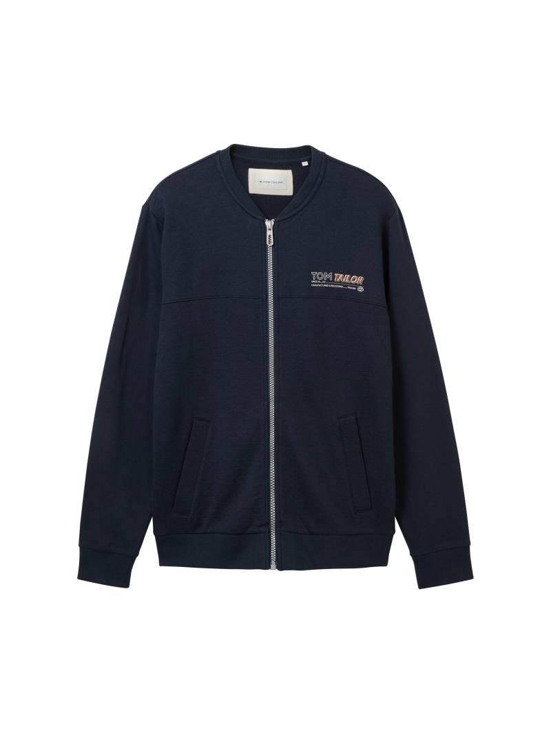 Tom Tailor - Bomber-Sweatjacke sky captain blue - Gr. - L von Tom Tailor