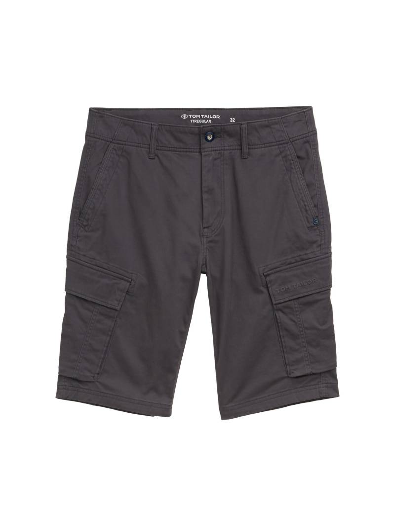 Tom Tailor - Cargo Shorts mit Taschen tarmac grey - Gr. - 38 von Tom Tailor
