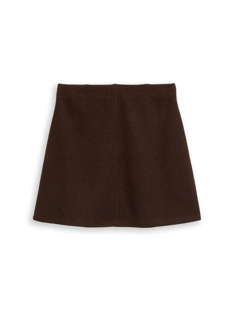 Tom Tailor - Cosy Rock in Melange-Optik dark pecan brown melange - Gr. - 38 von Tom Tailor