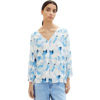 Tom Tailor Damen Bluse PRINTED V-Neck - Relaxed Fit von Tom Tailor