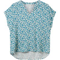 Tom Tailor Damen Kurzarm Bluse ALLOVERPRINT - Regular Fit von Tom Tailor