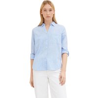 Tom Tailor Damen Langarm Bluse SLUB STRUCTURE - Regular Fit von Tom Tailor