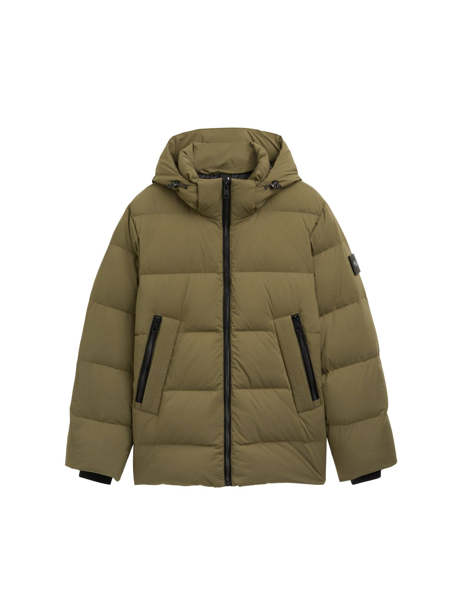 Tom Tailor - Daunenjacke mit abnehmbarer Kapuze jungle soil green - Gr. - XXXL von Tom Tailor