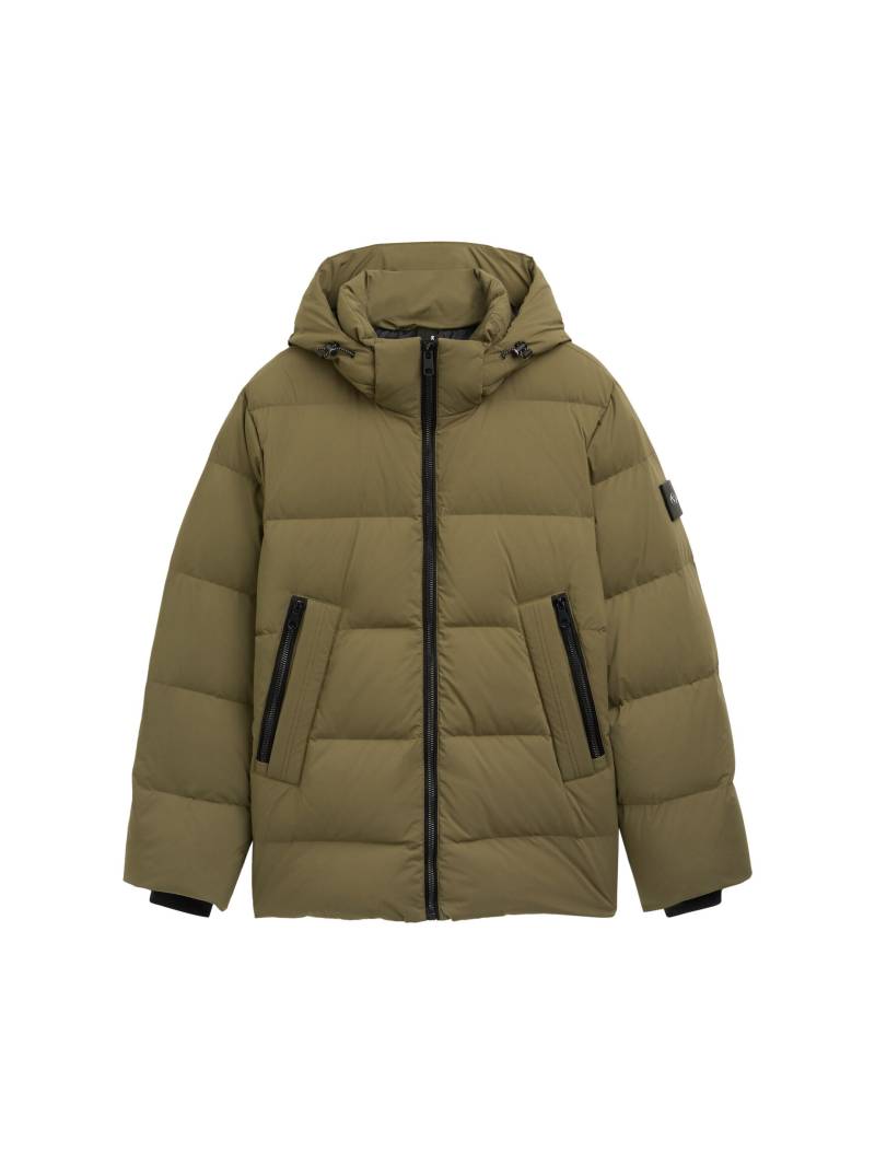 Tom Tailor - Daunenjacke mit abnehmbarer Kapuze jungle soil green - Gr. - XXXL von Tom Tailor