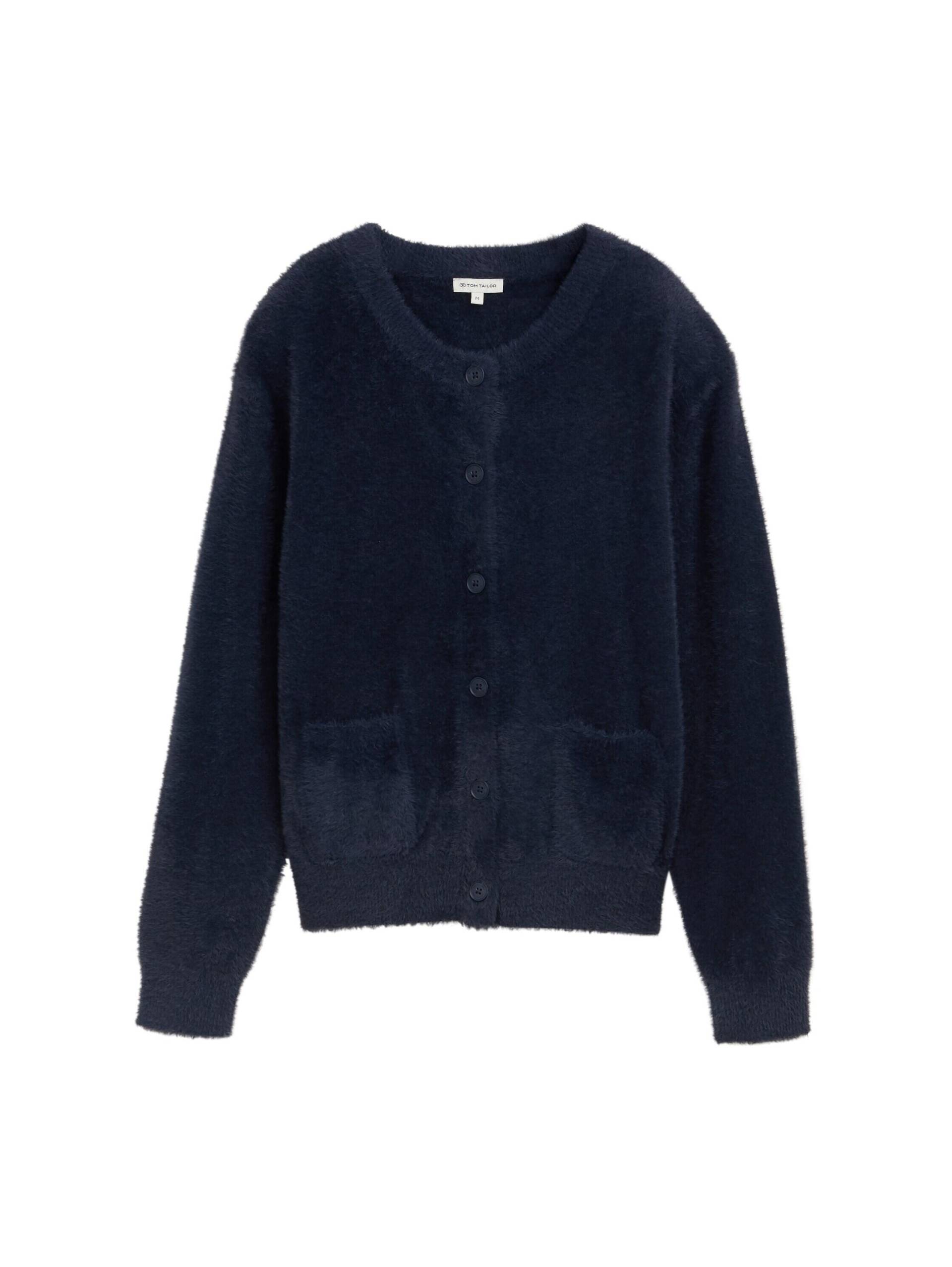 Tom Tailor - Federgarn-Cardigan mit Knopfleiste - Gr. - XXL von Tom Tailor