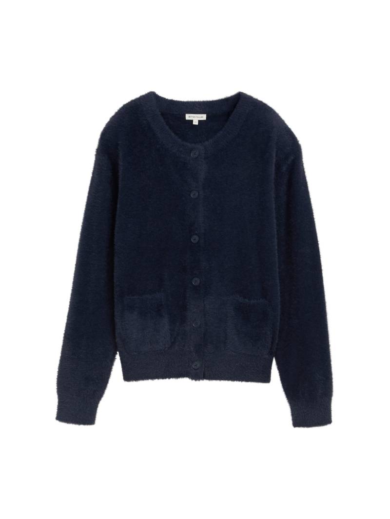 Tom Tailor - Federgarn-Cardigan mit Knopfleiste - Gr. - XXXL von Tom Tailor