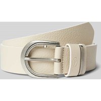 Tom Tailor Ledergürtel mit Dornschließe Modell 'SANDRA' in Offwhite, Größe 80 Tom Tailor Ledergürtel mit Dornschließe Modell 'SANDRA' in Offwhite, Größe 80 von Tom Tailor