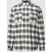 Tom Tailor Freizeithemd mit Tartan-Karo in Offwhite, Größe M von Tom Tailor