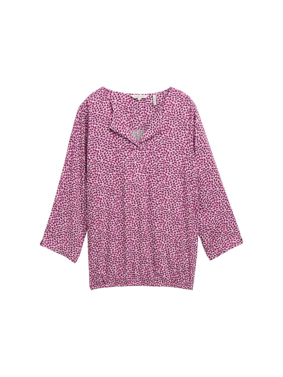 Tom Tailor - Gemusterte Bluse pink - Gr. - 40 von Tom Tailor