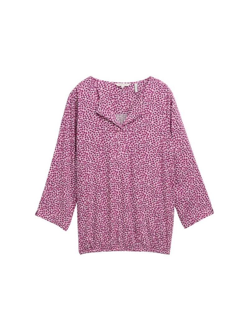 Tom Tailor - Gemusterte Bluse pink - Gr. - 40 von Tom Tailor