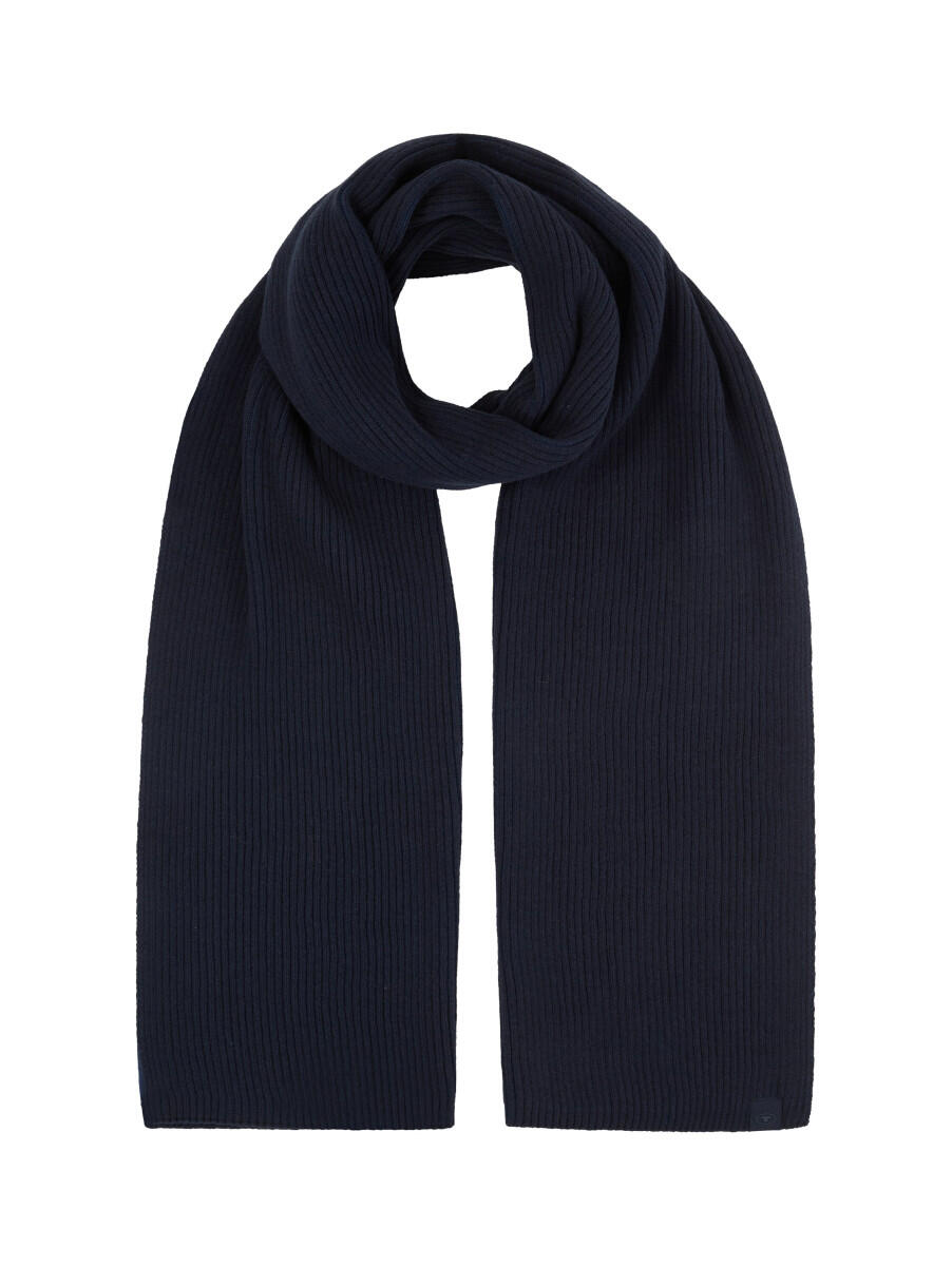 Tom Tailor - Gestrickter Schal blau - Gr. - ONE SIZE von Tom Tailor