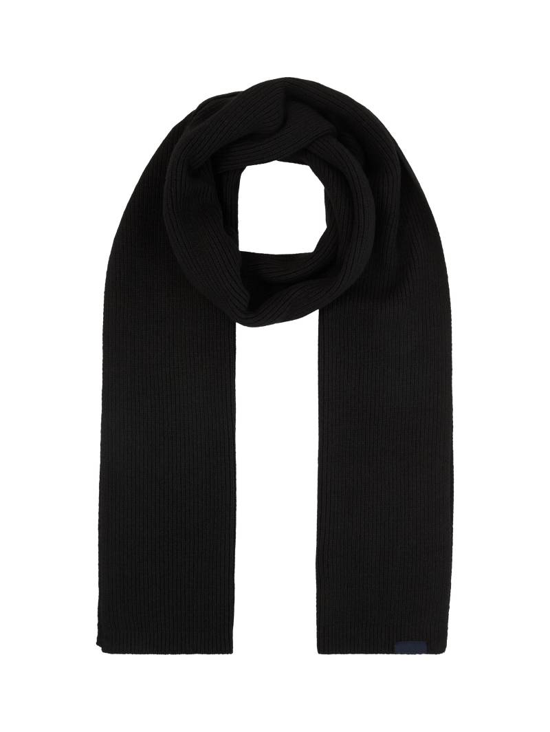 Tom Tailor - Gestrickter Schal mit Wolle black - Gr. - OS von Tom Tailor