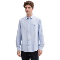 Tom Tailor Herren Langarm Hemd STRUCTURED SLUBYARN - Regular Fit von Tom Tailor