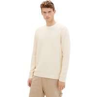 Tom Tailor Herren Rundhals Pullover STRUCTURED CREWNECK - Regular Fit von Tom Tailor