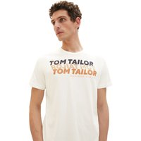 Tom Tailor Herren T-Shirt WORDING LOGO - Regular Fit von Tom Tailor