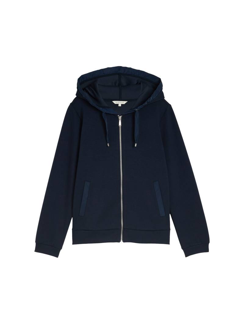 Tom Tailor - Hoodie Sweatjacke aus Scuba sky captain blue - Gr. - XXL von Tom Tailor