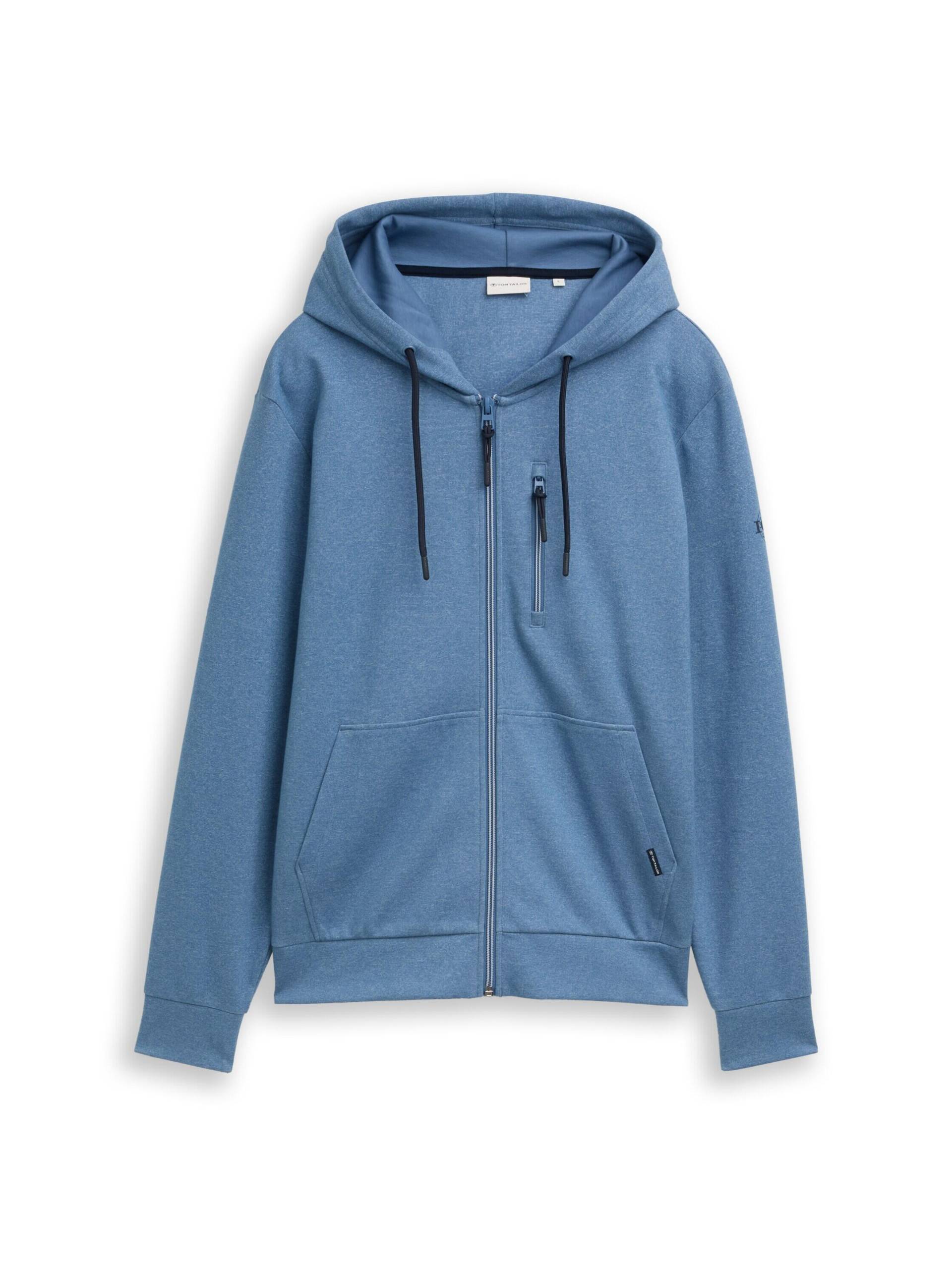 Tom Tailor - Hoodie Sweatjacke blue white blue fine stripe - Gr. - XXXL von Tom Tailor