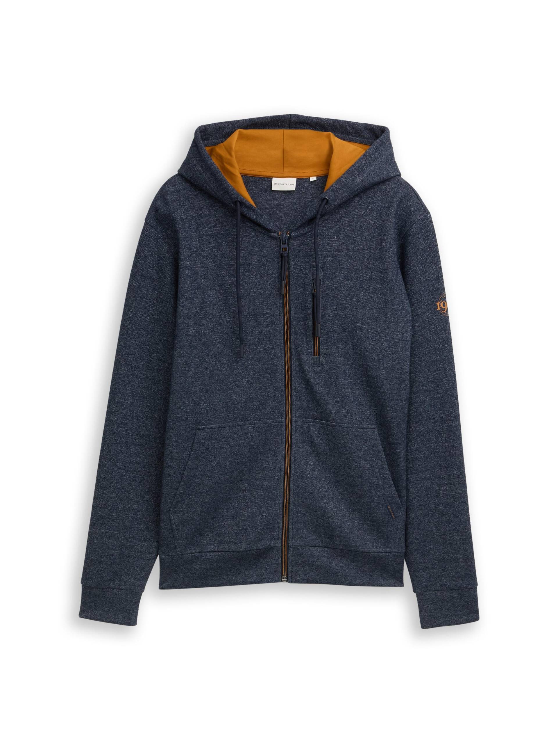 Tom Tailor - Hoodie Sweatjacke navy fine yd stripe - Gr. - XL von Tom Tailor