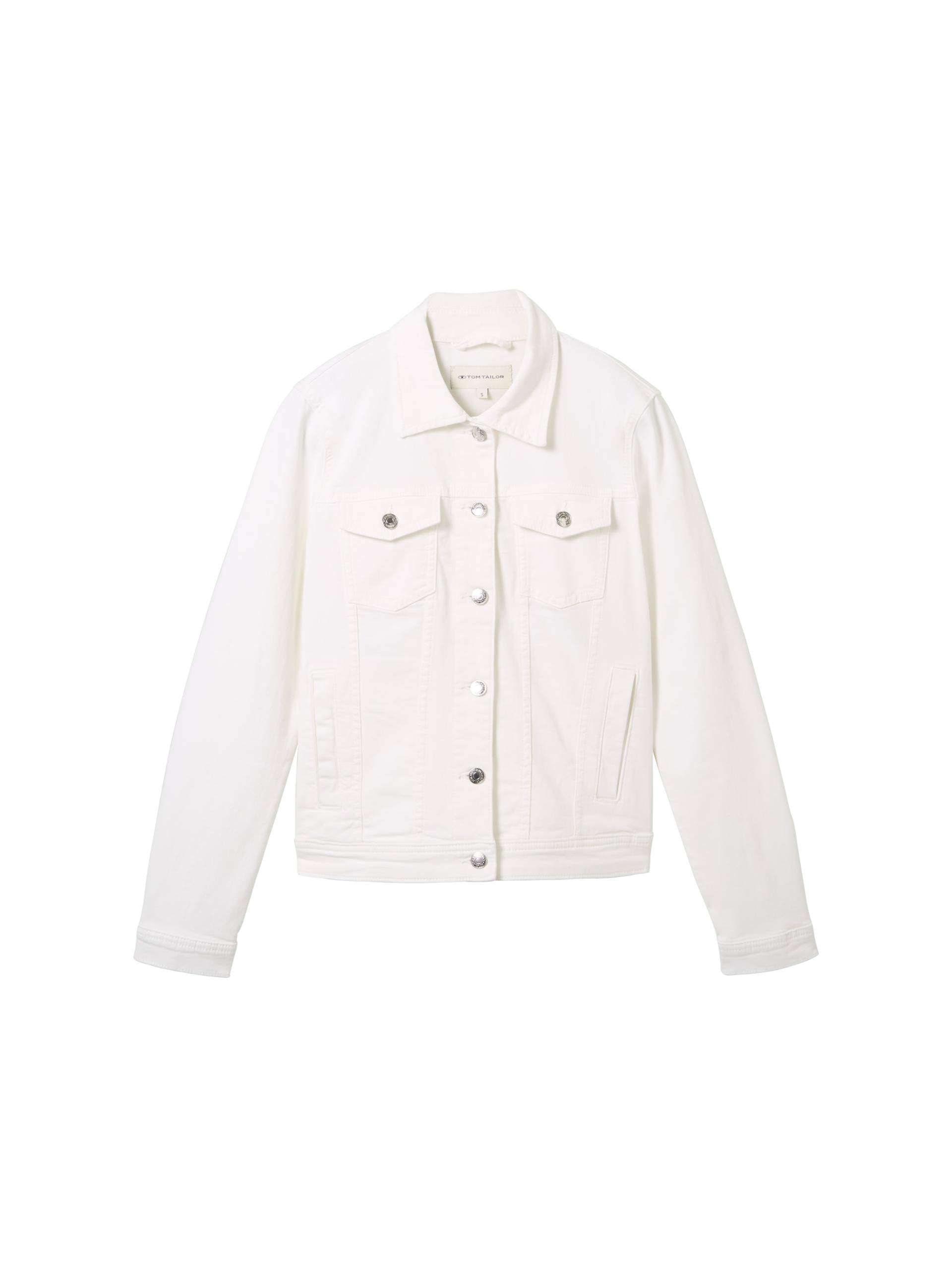 Tom Tailor - Jeansjacke mit recycelter Baumwolle white - Gr. - L von Tom Tailor