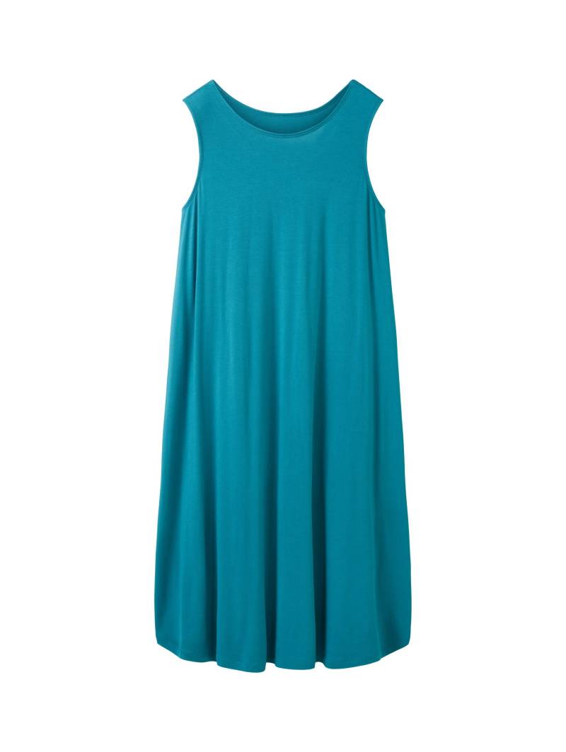 Tom Tailor - Jerseykleid mit Rückendetail petrol green - Gr. - 44 von Tom Tailor
