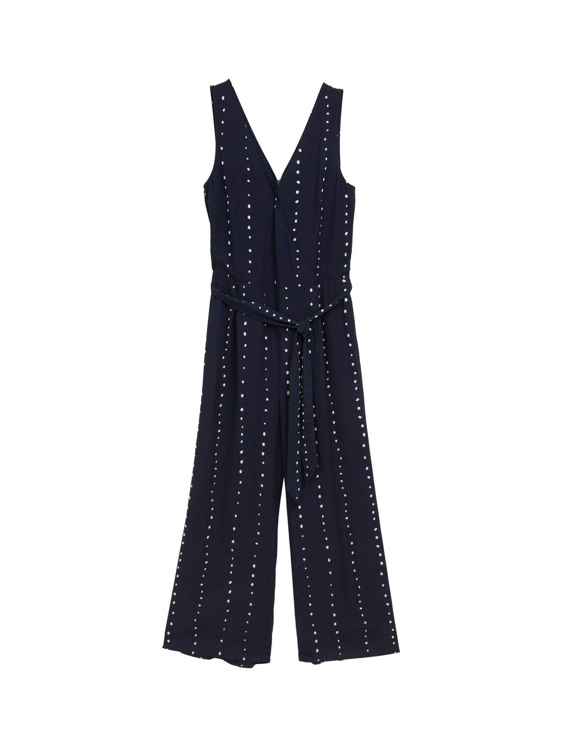 Tom Tailor - Jumpsuit mit Allover-Print navy dot print - Gr. - 38 von Tom Tailor