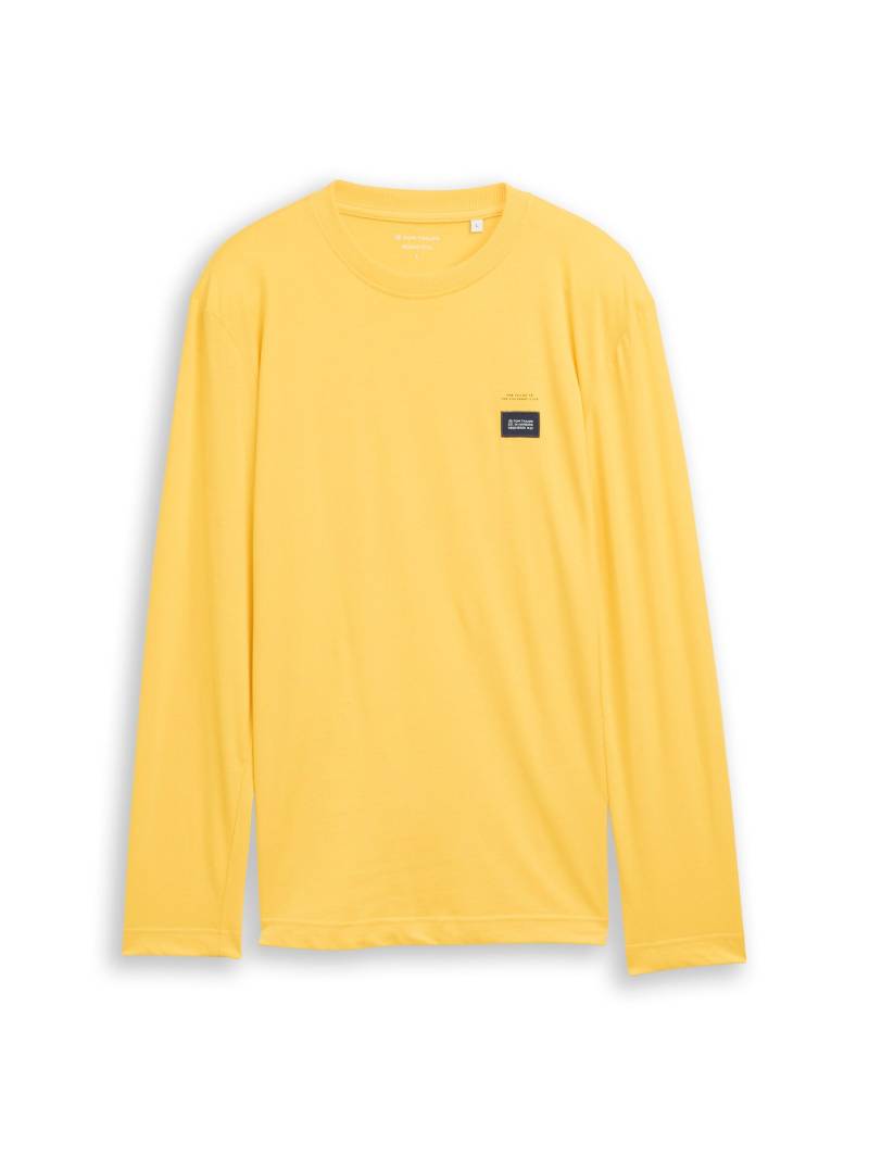 Tom Tailor - Langarmshirt aus Baumwolle classic yellow - Gr. - L von Tom Tailor