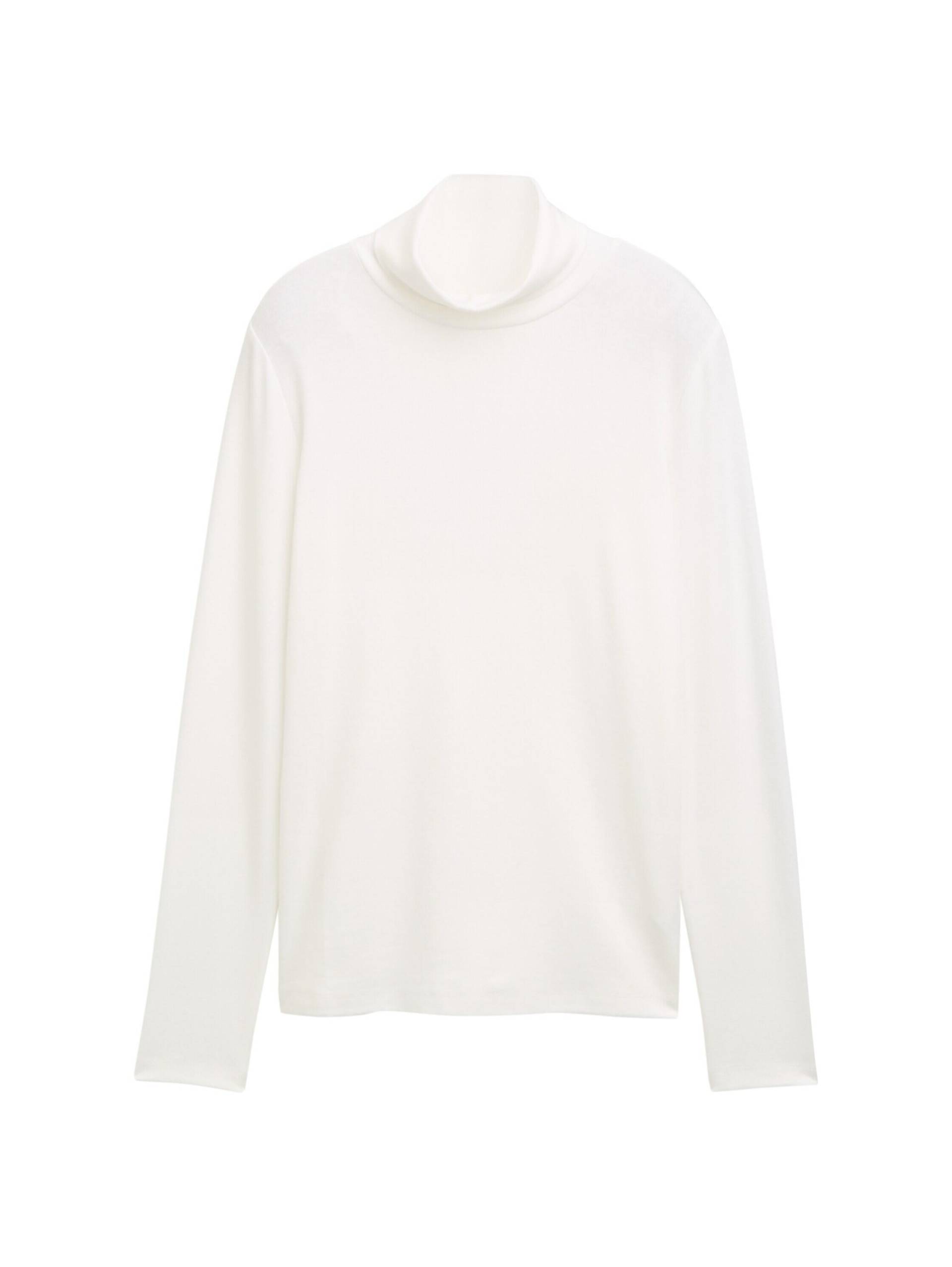 Tom Tailor - Langarmshirt mit Rollkragen whisper white - Gr. - XXL von Tom Tailor