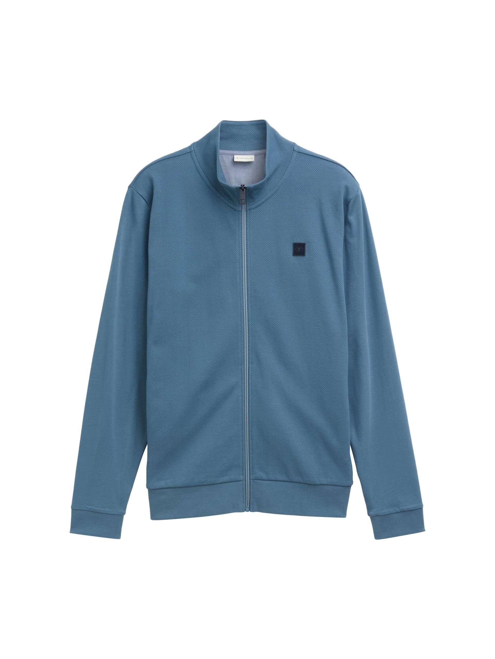 Tom Tailor - Light Sweatjacke mit Stehkragen mystical blue - Gr. - XXL von Tom Tailor