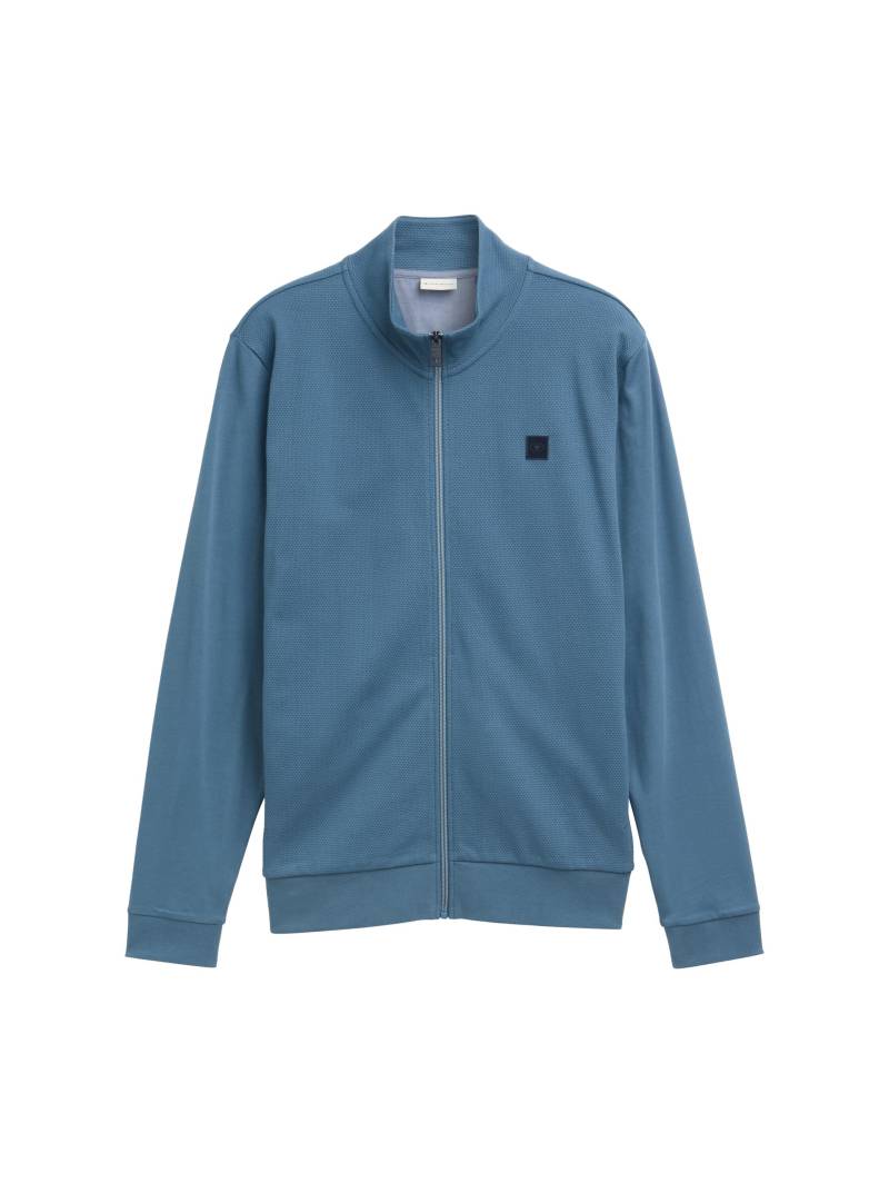 Tom Tailor - Light Sweatjacke mit Stehkragen mystical blue - Gr. - XXL von Tom Tailor