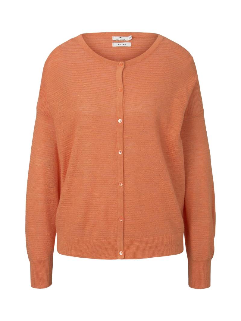 Tom Tailor - Lockerer Cardigan fruity melon orange - Gr. - XL von Tom Tailor