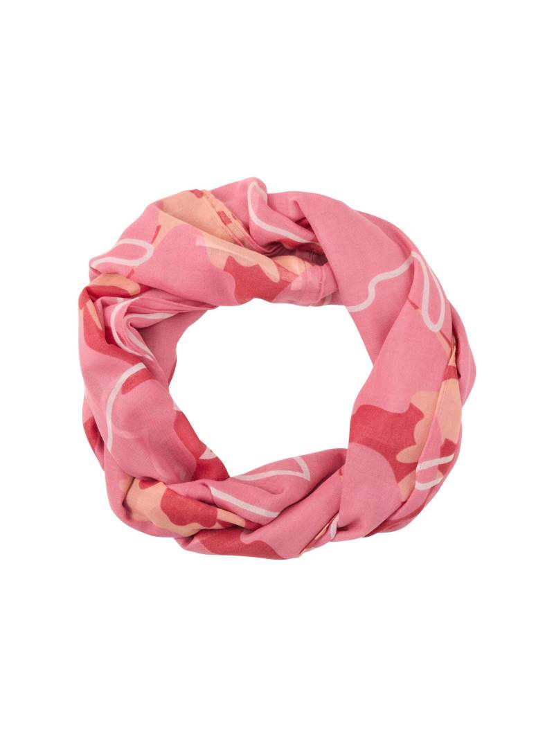 Tom Tailor - Loop-Schal mit Muster pink big floral shapes design - Gr. - OS von Tom Tailor