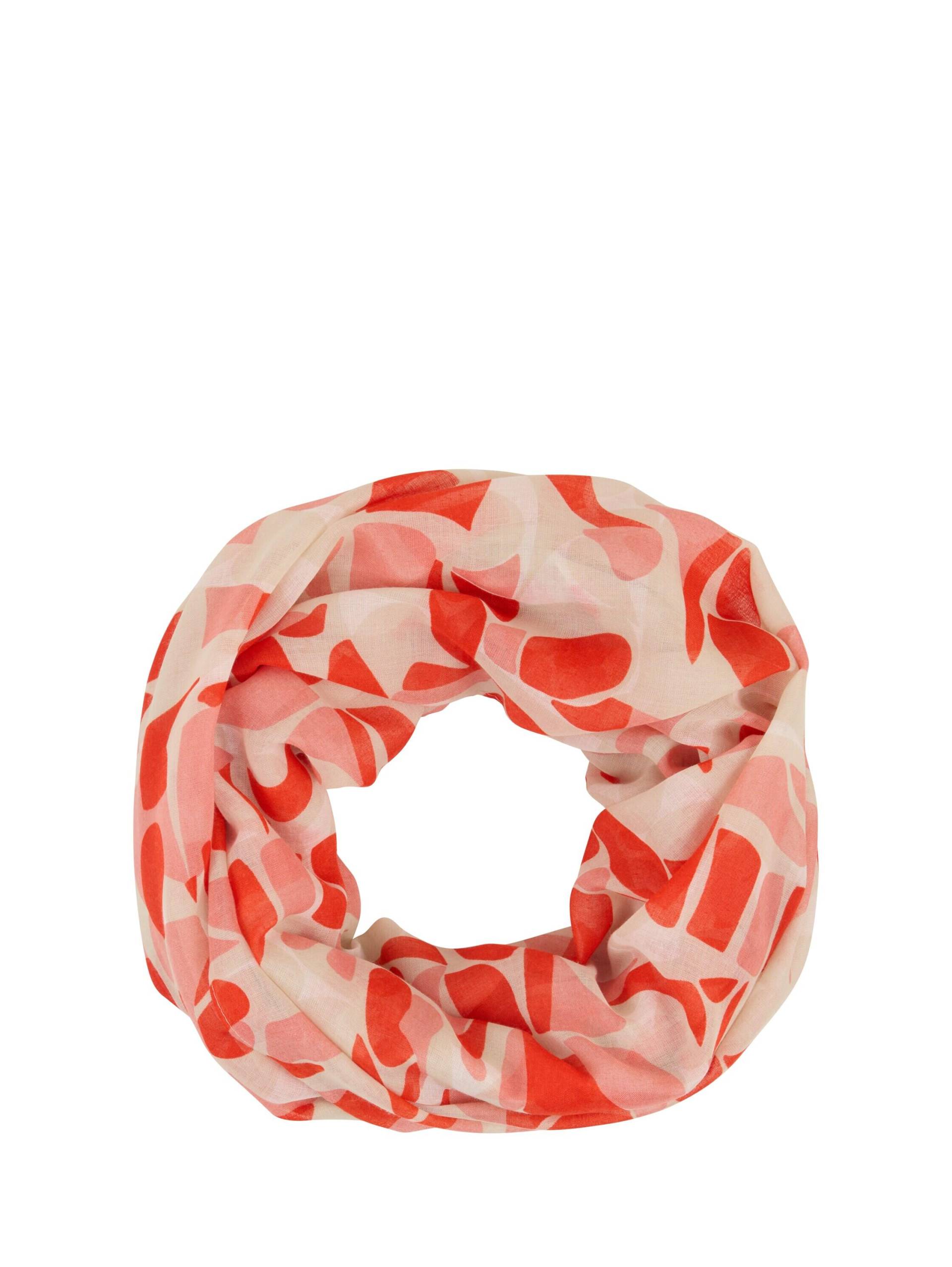 Tom Tailor - Loop-Schal mit Muster red dots and shapes design - Gr. - OS von Tom Tailor