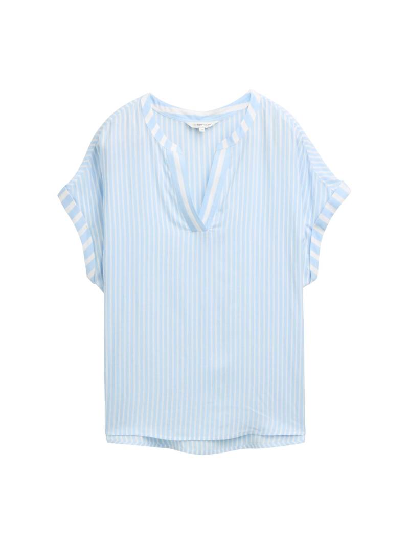 Tom Tailor - Loose Fit Bluse mit Streifenmuster blue offwhite stripe - Gr. - 38 von Tom Tailor