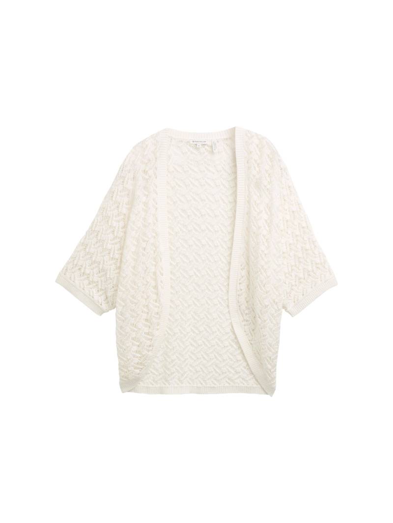 Tom Tailor - Loose Fit Bolero Cardigan whisper white - Gr. - XS von Tom Tailor