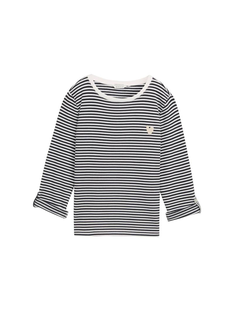 Tom Tailor - Loose Fit Sweatshirt mit Streifenmuster offwhite navy regular stripe - Gr. - L von Tom Tailor